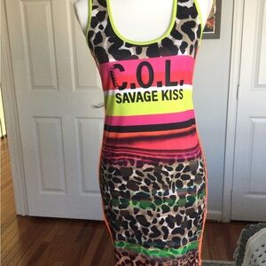 PRICE DROP! Sexy Colorful Animal Print Dress